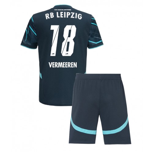 Fotbalové Dres RB Leipzig Arthur Vermeeren #18 Dětské Alternativní 2024-25 Krátký Rukáv (+ trenýrky)